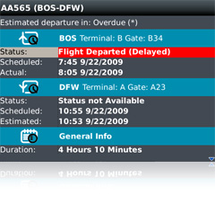 Real-time Flight Status